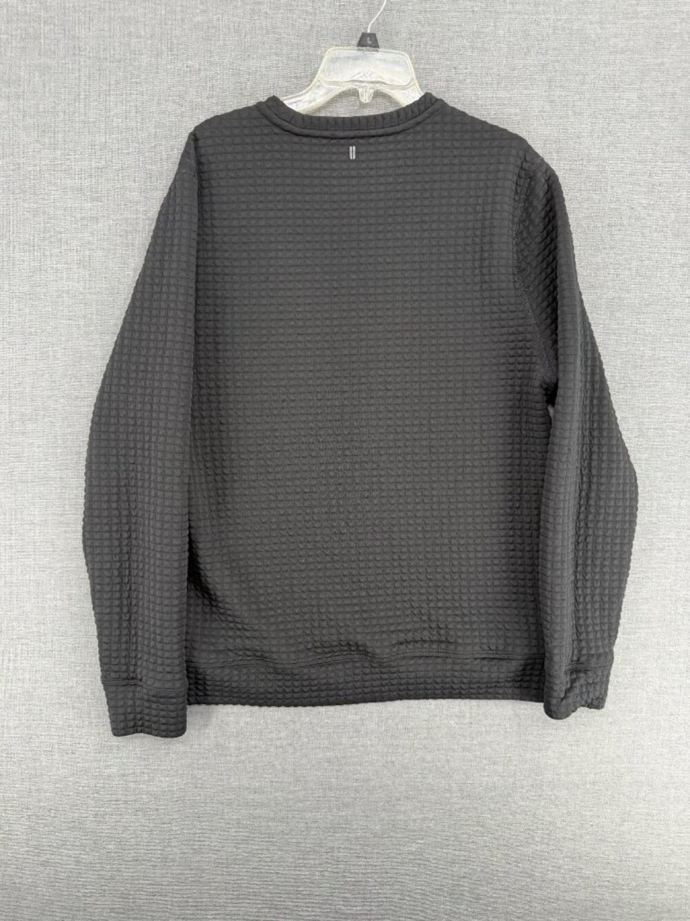 NoBull Thermal Waffle Pullover Crew Neck Long Sleeve T-Shirt Mens L Black - Picture 3 of 6